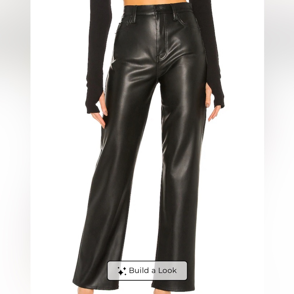 Pistola Cassie Super High Straight Pant in Black